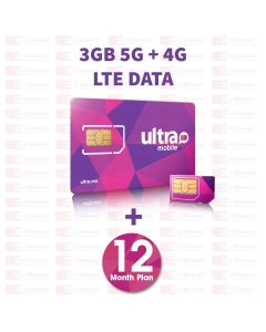 Ultra Mobile Multi Month Plan with 2GB Data
