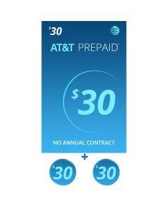 AT&T SIM Card with $30 Prepaid Monthly Calling Plan having 2 Months Service Included