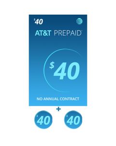 AT&T SIM Card with $40 Prepaid Monthly Calling Plan having 2 Months Service Included